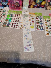 Sandylion Mrs. Grossman’s Bug Flower Sticker Sheet Folder Pencil Box Eraser Lot