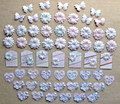 Handmade Paper Embellishments 59 Shabby Chic Scrapbooking Journals Cards Tags