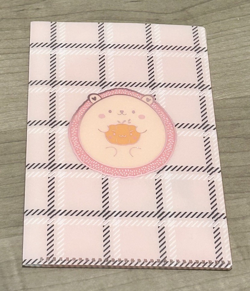 New Happie Scrappie Pumpkin Hedgehog Mini Sticker Folder