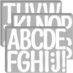 30 Large 4″ Alphabet Letter Stickers – Self-Adhesive for Home, Classroom, Bullet