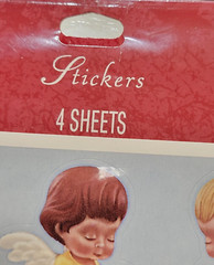 vintage Mary’s Angels Stickers Hallmark 4 sheets Mary Hamilton NOS