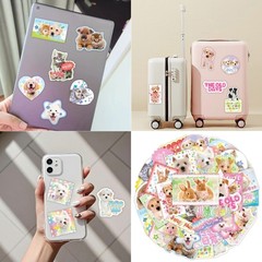 40Count Dog Cats Sticker for Scrapbook Notebook Water Bottle Phone Skateboard
