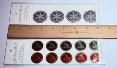 Fossler Seals From Marian Heath Stickers LOT «C» Christmas Tree Snowflake Holly