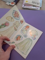 vintage Little Dover Bride sticker paper doll stickers booklet