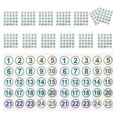 15 Sheets Self-adhesive Waterproof Stickers Number for Boxes Sorting
