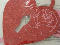 NEW SEALED Mixed Lot w Heart Gift Bags and Glitter Lock and Key Cutouts Crafts