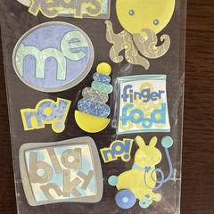 STICKO 2 YEARS OLD Blanky Toys Play Finger Food Toddler Stickers scrapbook