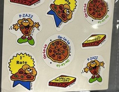 Rare Vintage Food Smell Stickers Scratch N And Sniff Teacher Pizazz Pizza Slices