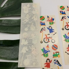 Mrs Grossmans Vintage 90s Stickers By The Yard Childrens Toys Dolls Horse Train