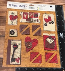 EK SUCCESS FRESH CUTS FC030 LOVE NOTES Scrapbook Embellishments BY REBECCA SOWER