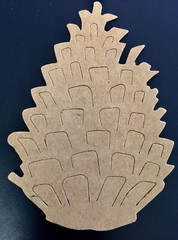Tim Holtz Die Cuts * Pinecone* Set of 12 * White or Kraft Cardstock or Chipboard