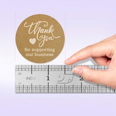 500 Kraft Paper ‘Thank You’ Stickers – Perfect for Small Businesses & Gifts