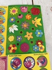 Trend Sticker Sheets Lot Of 7 Sheets Floral Strawberry Chocolate Honey Scented