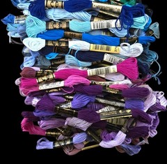 Huge Lot DMC Cross Stitch Floss Great Color Variety Some Metallic 545+ (2.6lbs)