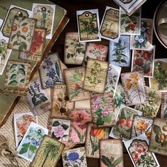 450pcs Washi Stickers Set, BetterJonny 9 Styles 9sets/450pcs, Mixcolor