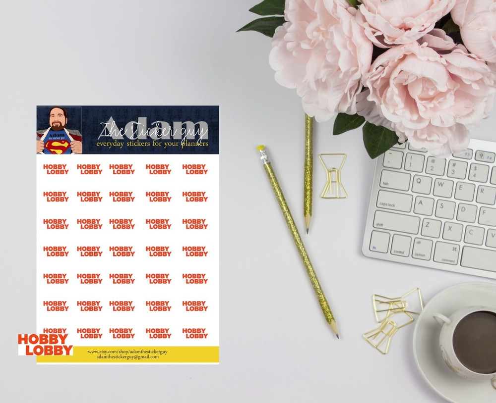 Hobby Lobby Retail Reminder Planner Stickers