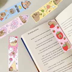 10 PCS Random Cartoon Cute Capybara Bookmarks Reading Books For Adults & Kids
