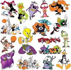 SPACE JAM VARIETY DIE CUT VINYL 50 CT STICKER PACK