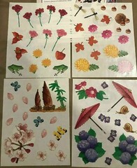 Creative Memories Pacific Garden Sticker Pack Dragonfly, Gardens, bugs, Flowers