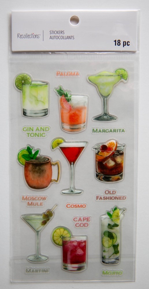 Recollections Stickers, Drink Theme, You Pick!