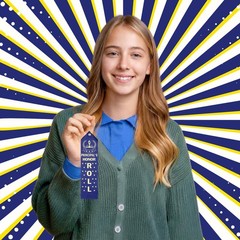 50 PCS Principal Honor Roll Award Ribbons 8 x 2 Inches Achievement Rope