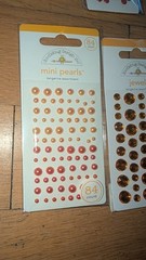 Doodlebug Embellishment Lot Brad’s, Pearls, Jewels, Sprinkles, Pops, Jellishment