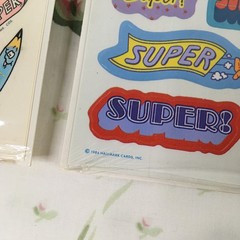 Vintage Hallmark School Teacher Reward Stickers Super Great Job 1983 1984 Lot
