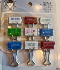 NWOT Li’l Davis Designs Painted Binder Clips 72-piece Set