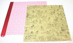 Disney & Mickey Mouse Themed Scrapbook Craft Lot – 12 x 12 Papers and Stickers