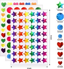 1710 Pcs Star Stickers for Kids Reward, Small Sparkly Holographic Sticker for…