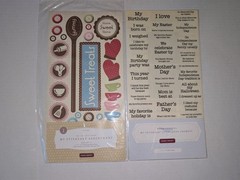 Lot of 5 Close To My Heart Stickease Assortments Scrapbooking Card Paper Crafts