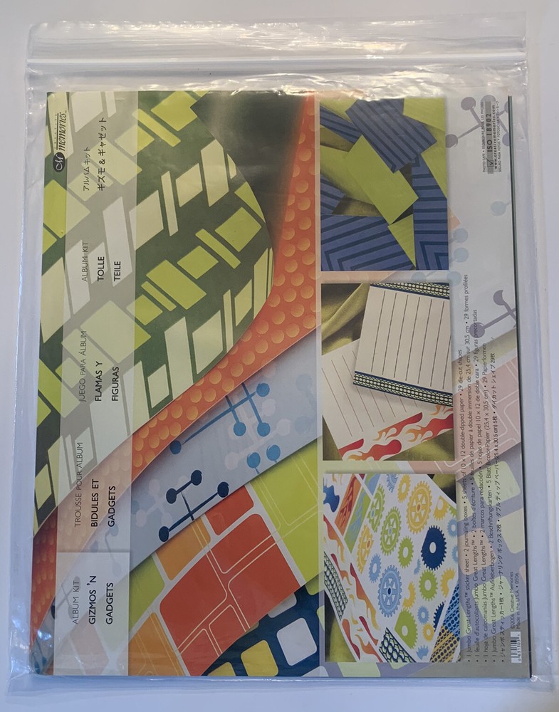 Creative Memories GIZMOS ‘N GADGETS 10 X 12 Paper Die Cuts & Jumbo Sticker Pack