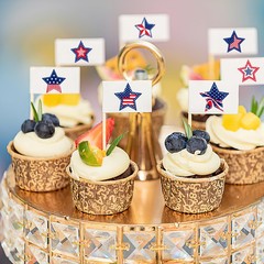 Patriotic Stickers 500 Pcs, 1.5″ Memorial Day Stickers, 4th of July Stars Lab…