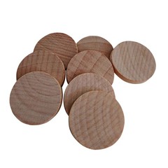 1 Inch Natural Wood Slices Unfinished Round Wood Coins, 120 per Pack | for DI…