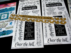 Teri Martin Dimensional stickers Retirement, Over The Hill