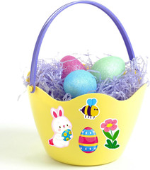 Easter Stickers Bulk – 24 Sheets Bunny Egg Stickers, Easter Basket Stuffers, Par