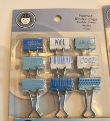 NWOT Li’l Davis Designs Painted Binder Clips 72-piece Set