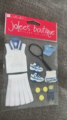 Jolee’s boutique – sticko- Stickers TENNIS outfit, racket, shoes, balls, hat