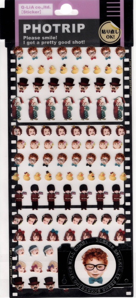 Q-Lia Vintage Photrip Kids Sticker Sheet