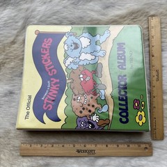 vintage Trend 80s Stinky sticker collector Album Binder Book 1983 & pages