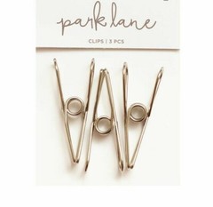 Park Lane Metal Clips – SILVER – 3 pcs