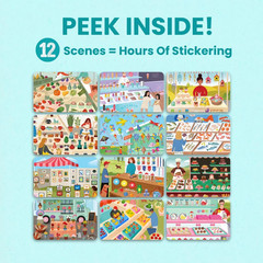 Farmer’S Market 500+ Sticker Book by Fun Toddler Travel Activity Coloring and S