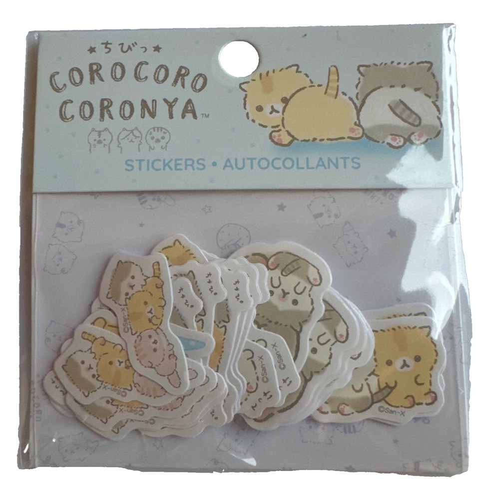 Coronya 2023 die cut stickers flakes kittens A GS2549 San -X Corocorocoronya