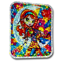 Lisa Frank Prism Sticker Holographic Moon Girl Fantasy Vintage Reproduction