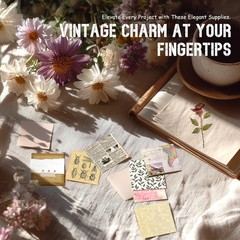 450 PCS Vintage Scrapbook Supplies Junk Journal Supplies, Scrapbook Supplies …