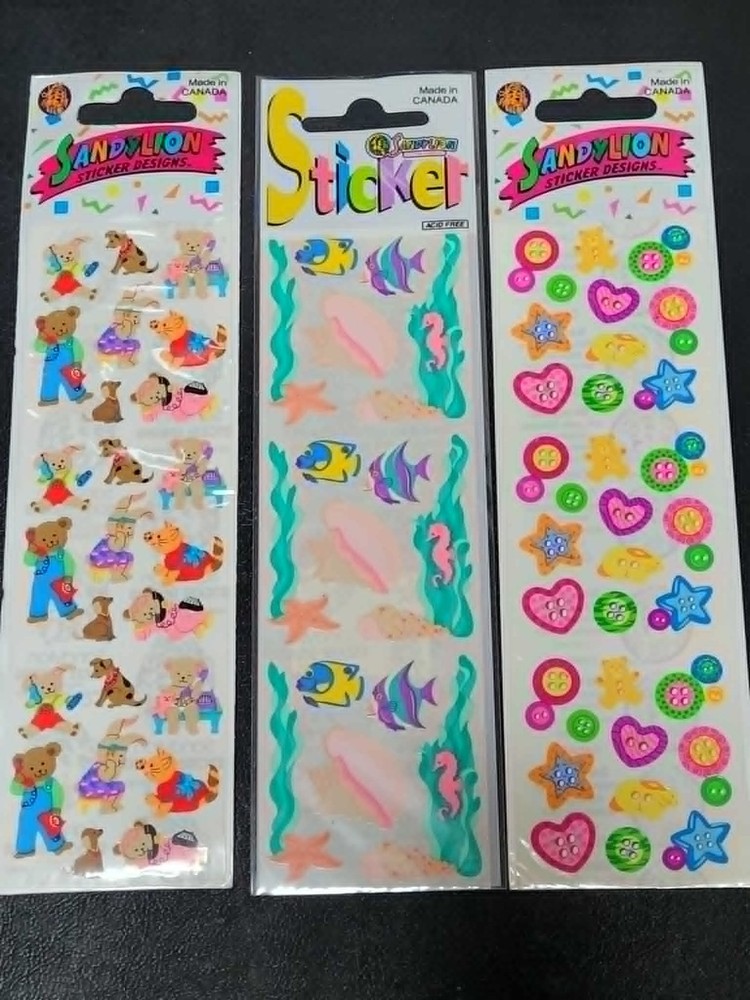 Worldwide shipping Sandylion puffy kromekote shimmer