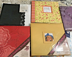FIVE New Scrapbooks 20 Pages Each Top Loading & Scrapbooking Kit with 750 Pieces