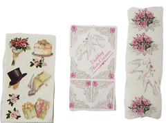 Lot of 15 Frances Meyer Sticker Sheets Wedding Love Marriage Flowers Made in USA