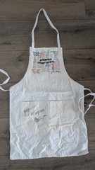 Tim Holtz Idea-ology AUTOGRAPHED Art Craft Stamps Mixed Media Apron! Ranger Ink