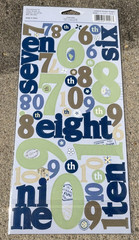 HUGE CLOUD 9 DESIGN CARDSTOCK TRAVEL 123 NUMBERS & WORDS *